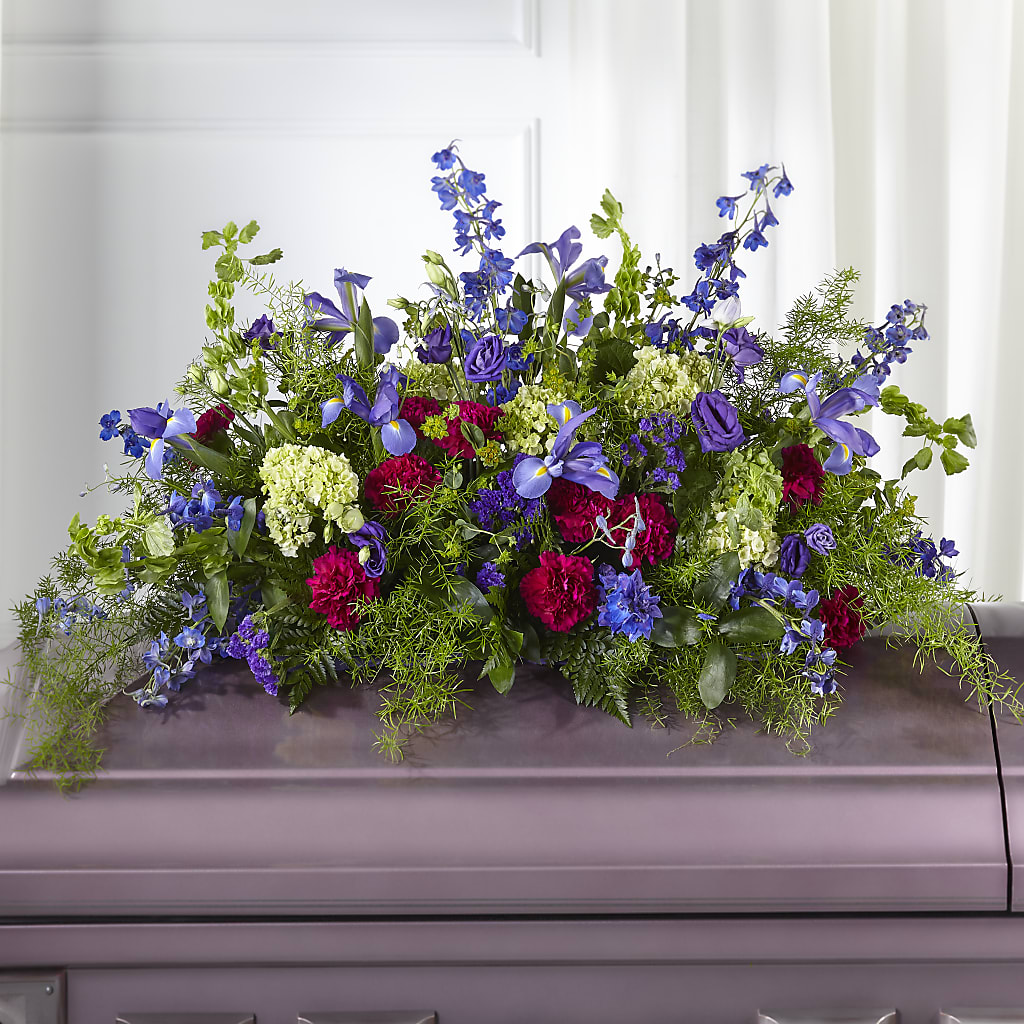 Always Treasured Casket Spray – ALISA'S UNIQUE DESIGNS, Spencer WV