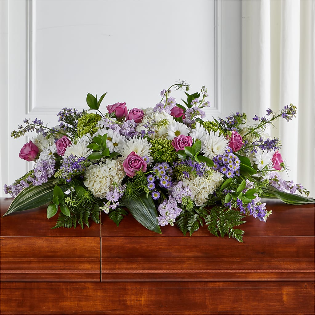 Meadows of Serenity Casket Spray – ALISA'S UNIQUE DESIGNS, Spencer WV