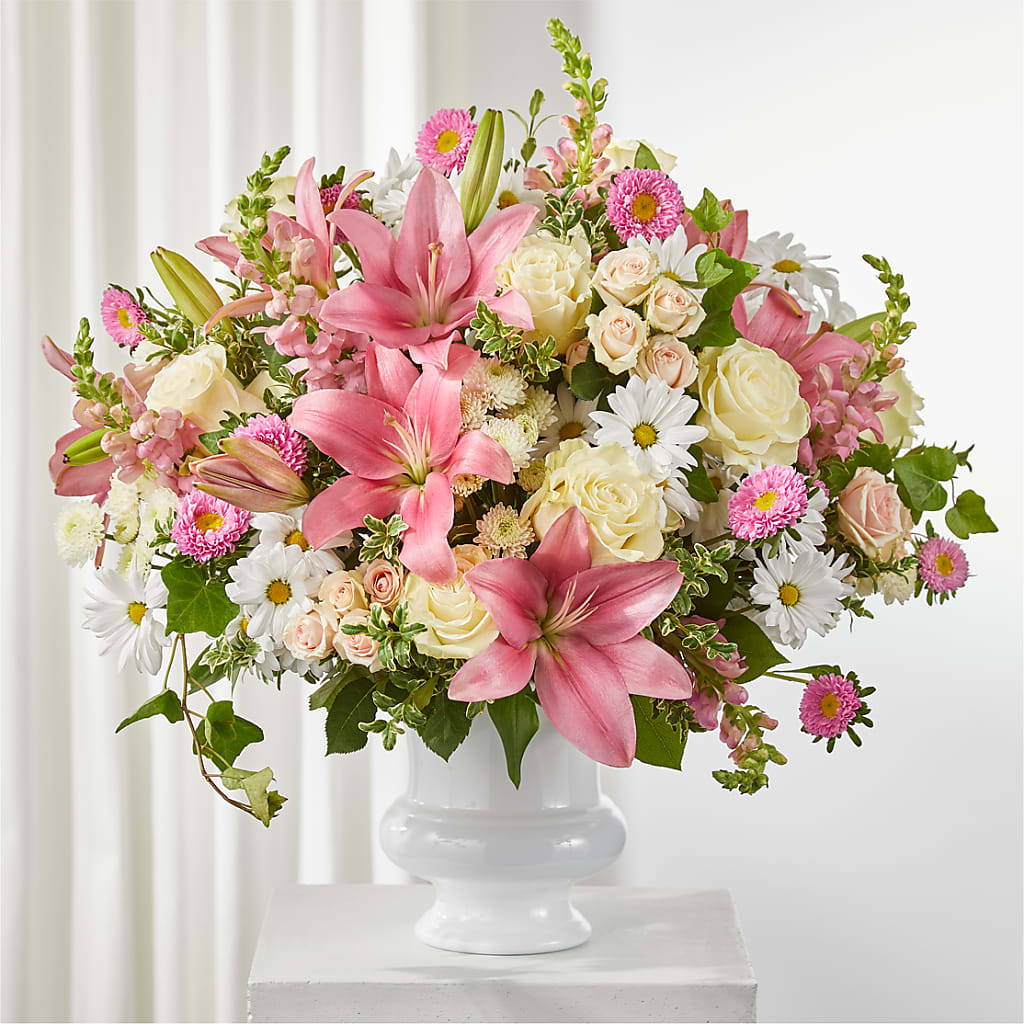 Empathetic Blooms Urn Arrangement – ALISA'S UNIQUE DESIGNS, Spencer WV