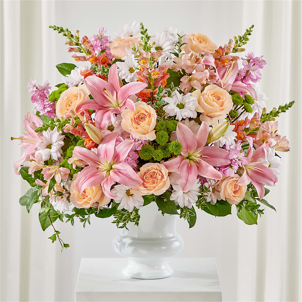 Heartfelt Gesture Urn Arrangement – ALISA'S UNIQUE DESIGNS, Spencer WV