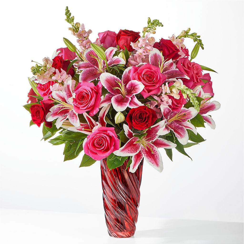 Always You Bouquet with Luxe Swirl Vase – ALISA'S UNIQUE DESIGNS, Spencer WV