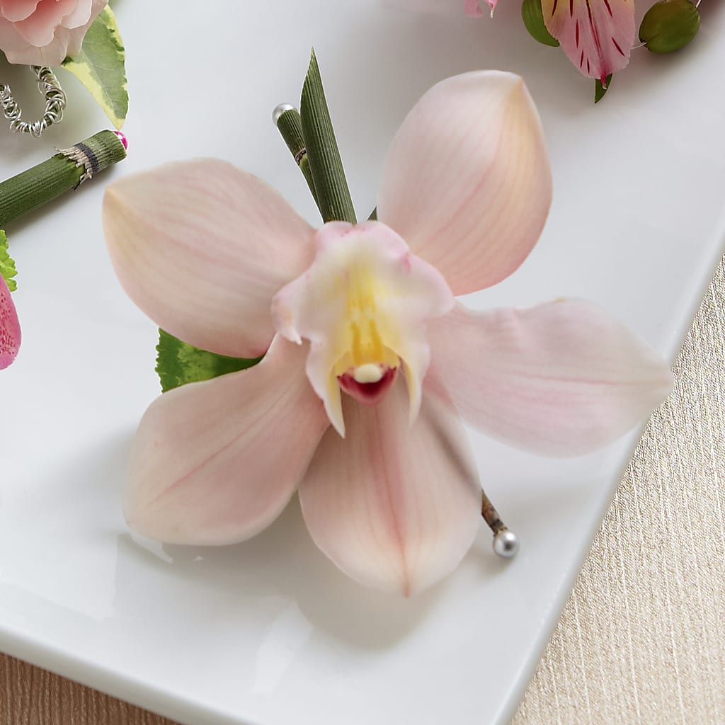 Pink Cymbidium Boutonniere – ALISA'S UNIQUE DESIGNS, Spencer WV