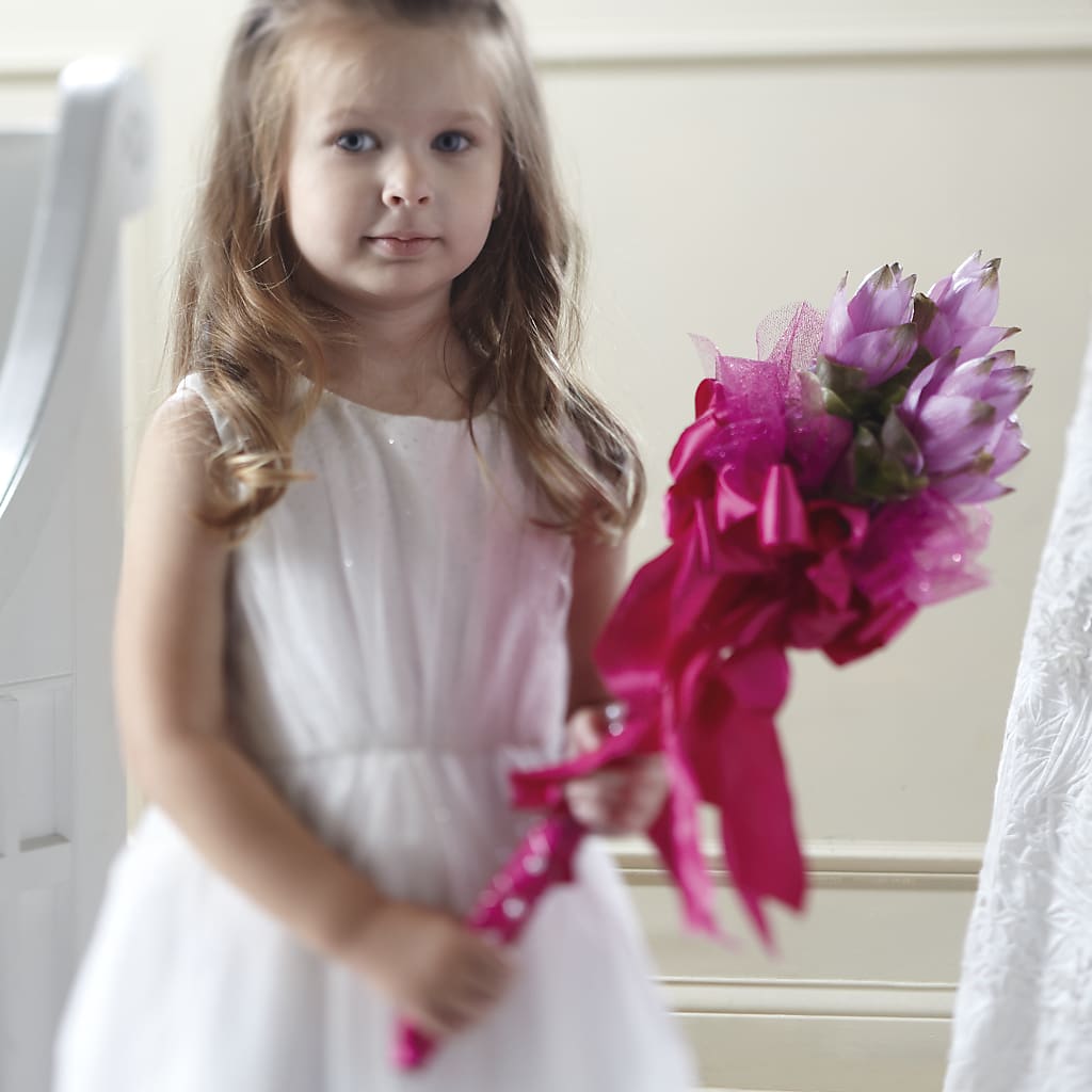 Sparkle Pink Flower Girl Bouquet – ALISA'S UNIQUE DESIGNS, Spencer WV