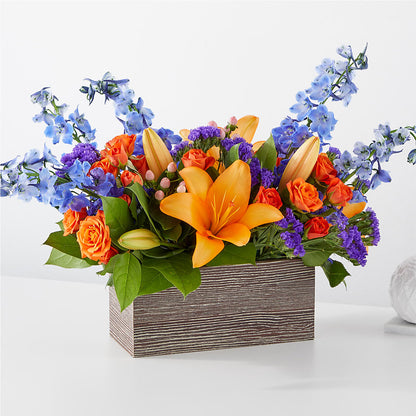Radiant Citrus Box Bouquet – ALISA'S UNIQUE DESIGNS, Spencer WV