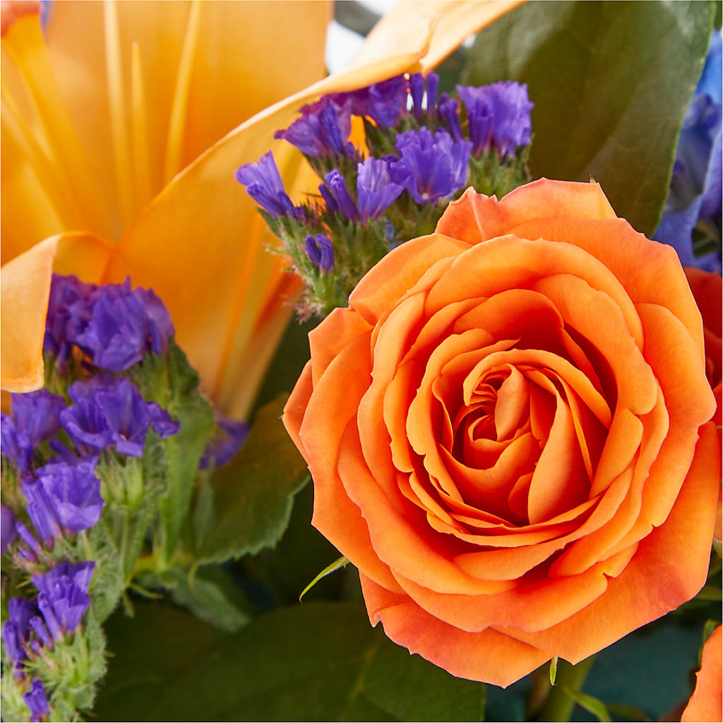 Radiant Citrus Box Bouquet – ALISA'S UNIQUE DESIGNS, Spencer WV