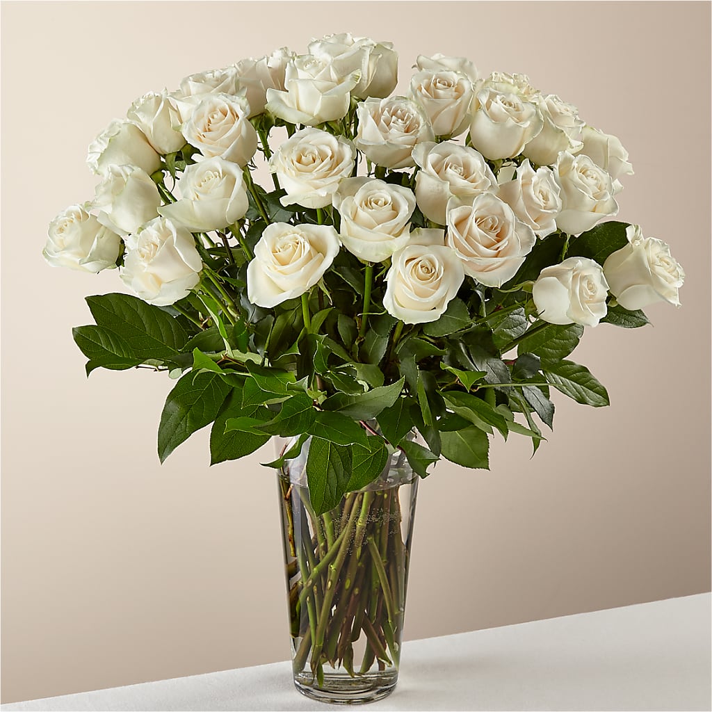 Long Stem White Rose Bouquet – ALISA'S UNIQUE DESIGNS, Spencer WV