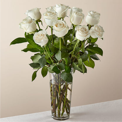 Long Stem White Rose Bouquet – ALISA'S UNIQUE DESIGNS, Spencer WV