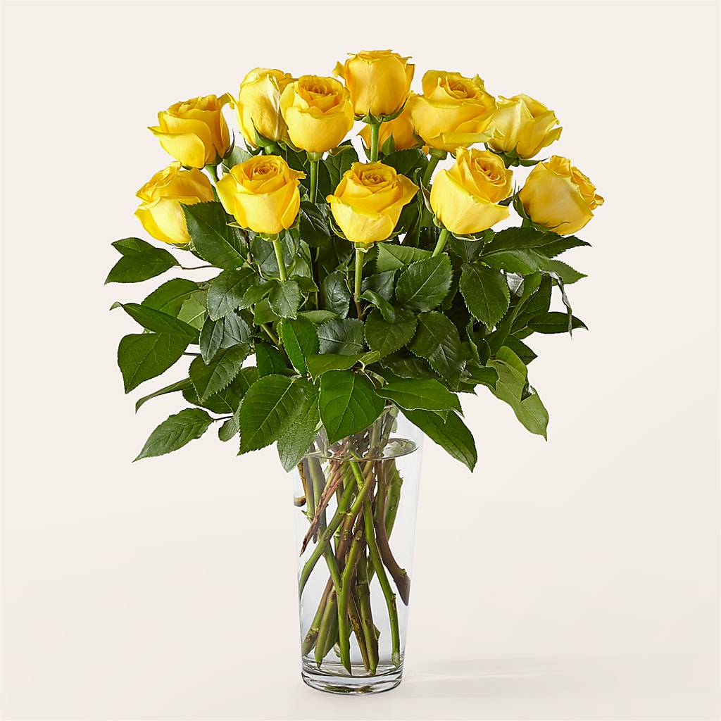 Long Stem Yellow Rose Bouquet – ALISA'S UNIQUE DESIGNS, Spencer WV