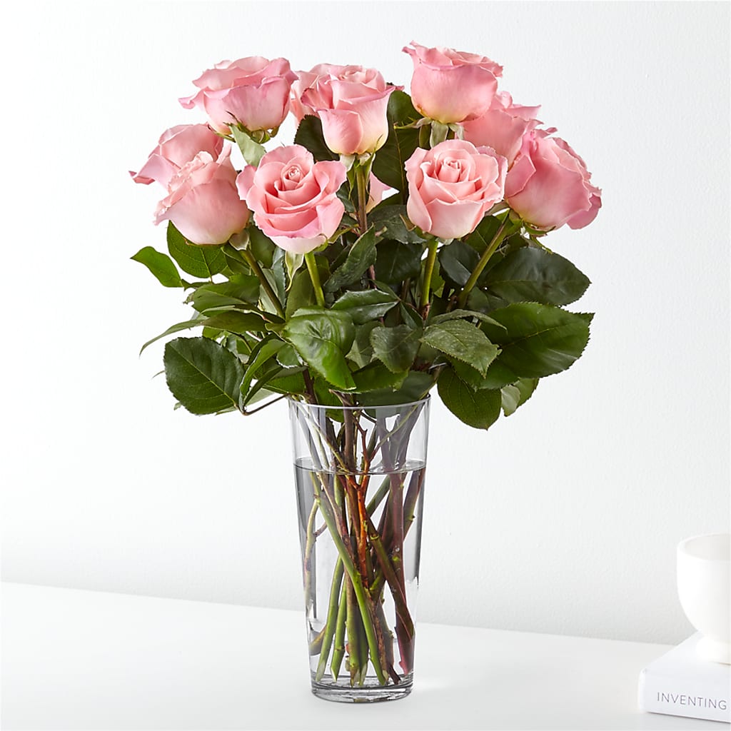 Long Stem Pink Rose Bouquet – ALISA'S UNIQUE DESIGNS, Spencer WV