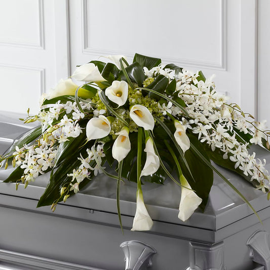 Angel Wings Casket Spray – ALISA'S UNIQUE DESIGNS, Spencer WV