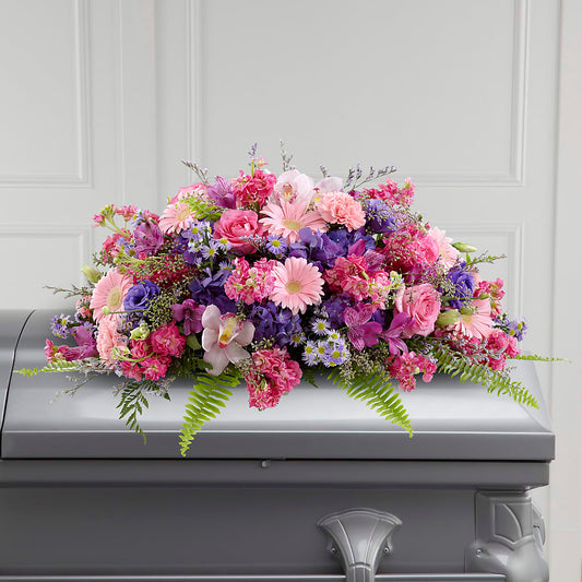 Glorious Garden Casket Spray – ALISA'S UNIQUE DESIGNS, Spencer WV