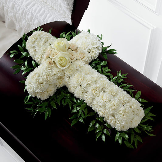Peaceful Memories Casket Spray (Standard) – ALISA'S UNIQUE DESIGNS, Spencer WV