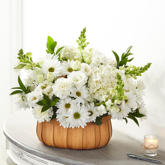 Pure Ivory Basket – ALISA'S UNIQUE DESIGNS, Spencer WV