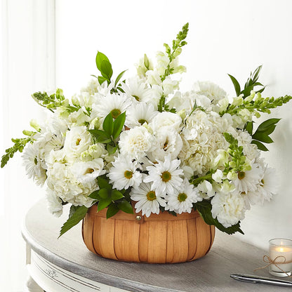 Pure Ivory Basket – ALISA'S UNIQUE DESIGNS, Spencer WV