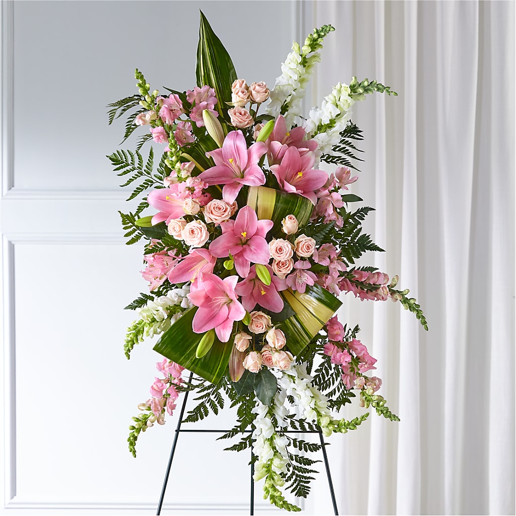 Elegant Embrace Standing Spray – ALISA'S UNIQUE DESIGNS, Spencer WV