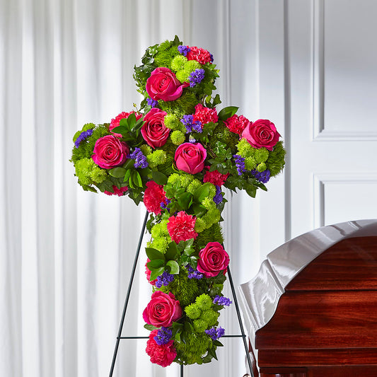 Tribute Rose Floral Cross – ALISA'S UNIQUE DESIGNS, Spencer WV
