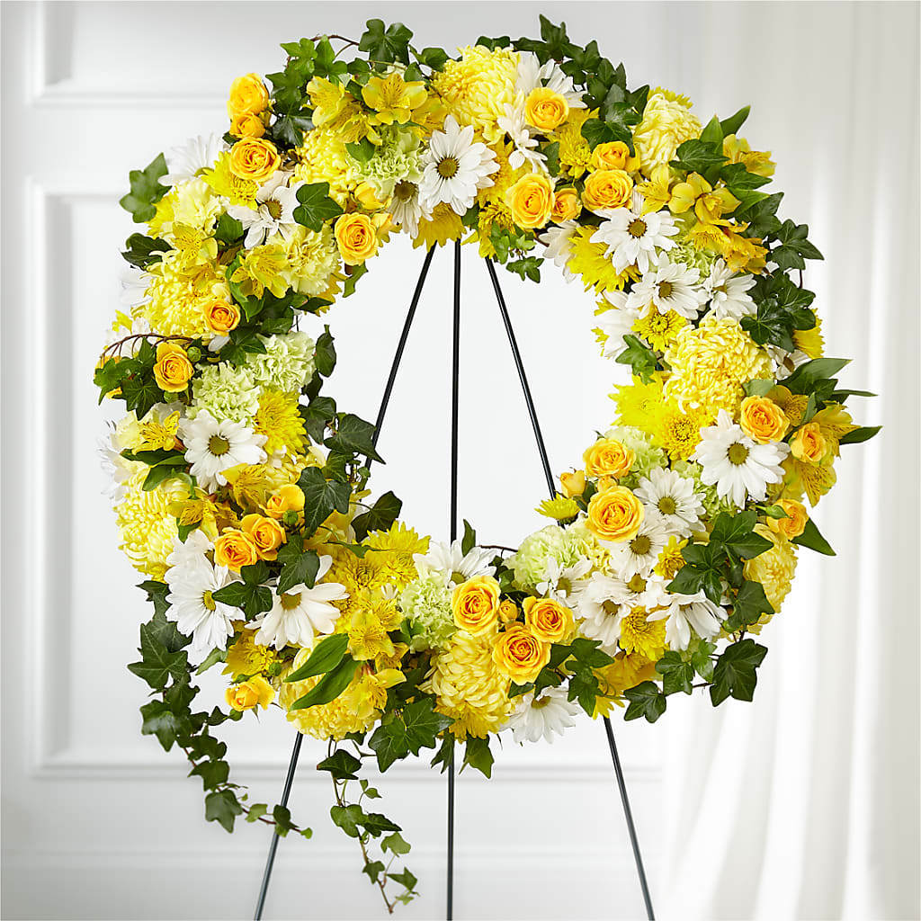 Golden Remembrance Wreath – ALISA'S UNIQUE DESIGNS, Spencer WV