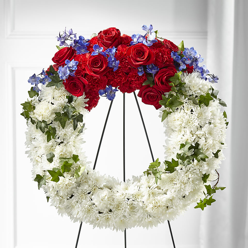 Patriotic Passion Wreath – ALISA'S UNIQUE DESIGNS, Spencer WV