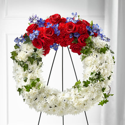 Patriotic Passion Wreath – ALISA'S UNIQUE DESIGNS, Spencer WV