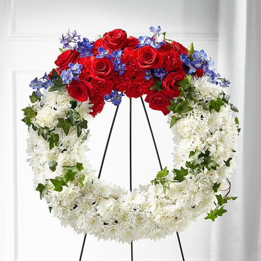 Patriotic Passion Wreath – ALISA'S UNIQUE DESIGNS, Spencer WV