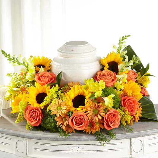 Faithful Sunflower Cremation Adornment – ALISA'S UNIQUE DESIGNS, Spencer WV
