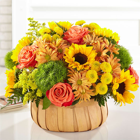 Harvest Sunflower Basket – ALISA'S UNIQUE DESIGNS, Spencer WV