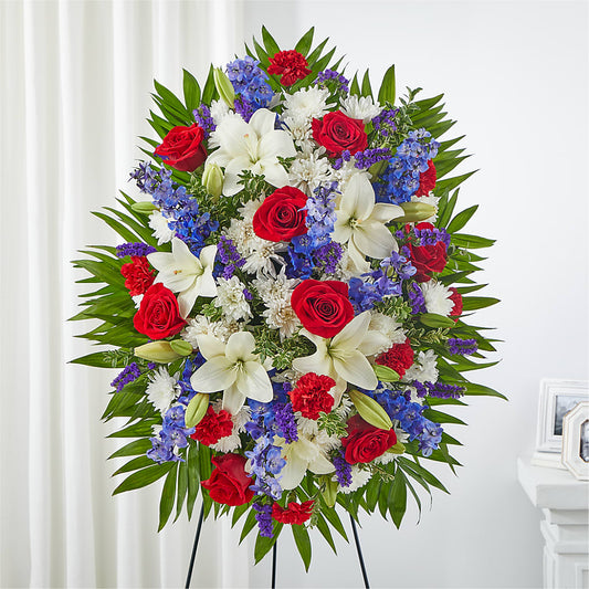 Cherished Service Standing Spray – ALISA'S UNIQUE DESIGNS, Spencer WV