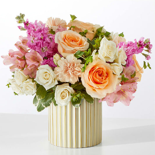 Paradise Bouquet with Ivory Vase – ALISA'S UNIQUE DESIGNS, Spencer WV