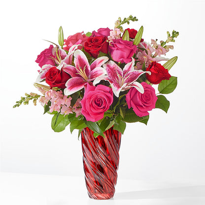 Always You Bouquet with Luxe Swirl Vase – ALISA'S UNIQUE DESIGNS, Spencer WV
