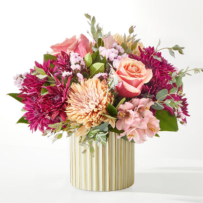 Berry Cobbler Bouquet with Ivory Vase – ALISA'S UNIQUE DESIGNS, Spencer WV