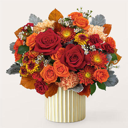Merlot Bouquet with Ivory Vase – ALISA'S UNIQUE DESIGNS, Spencer WV