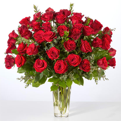 Forever Yours Fifty Stem Red Rose Bouquet – ALISA'S UNIQUE DESIGNS, Spencer WV