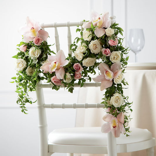 Orchid Rose Chair Décor – ALISA'S UNIQUE DESIGNS, Spencer WV