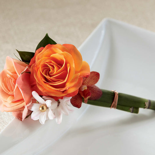 Sunset Dream Boutonniere – ALISA'S UNIQUE DESIGNS, Spencer WV