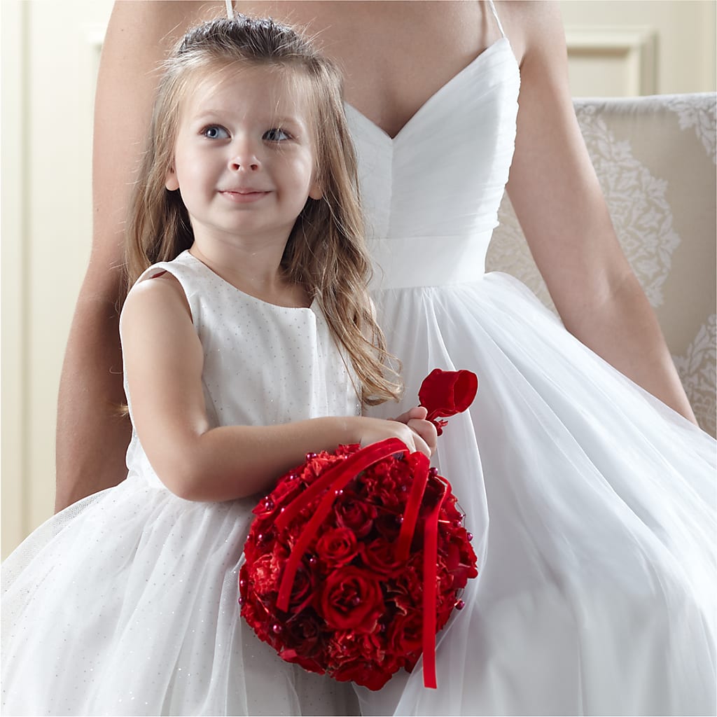 Pure at Heart Flower Girl Arrangement – ALISA'S UNIQUE DESIGNS, Spencer WV